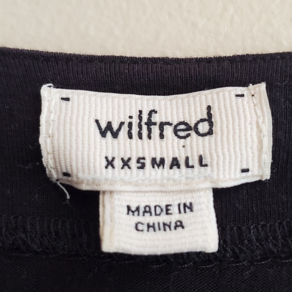 wilfred Black Jersey Dress with tie back, XXS - Picture 6 of 8